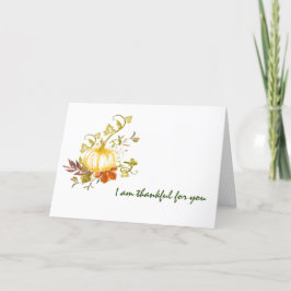 Rustik Tacksam För Dig Pumpa Helgkort