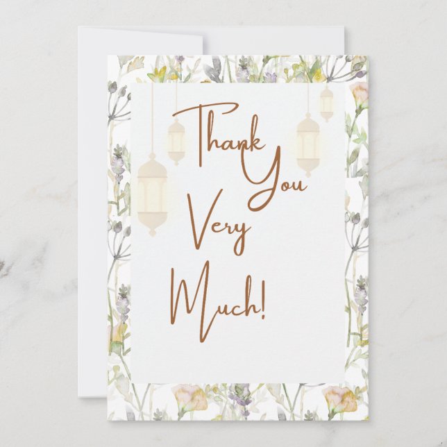 Rustik Tacksamhetskort Tack Kort (Framsida)