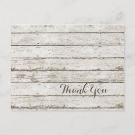 rustik tak bröllop tack vykort