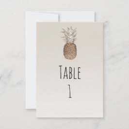 Rustik tallrikskort med tropisk hawaiiansk ananas inbjudningar