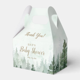 Rustik tallskogs-babyshower presentaskar