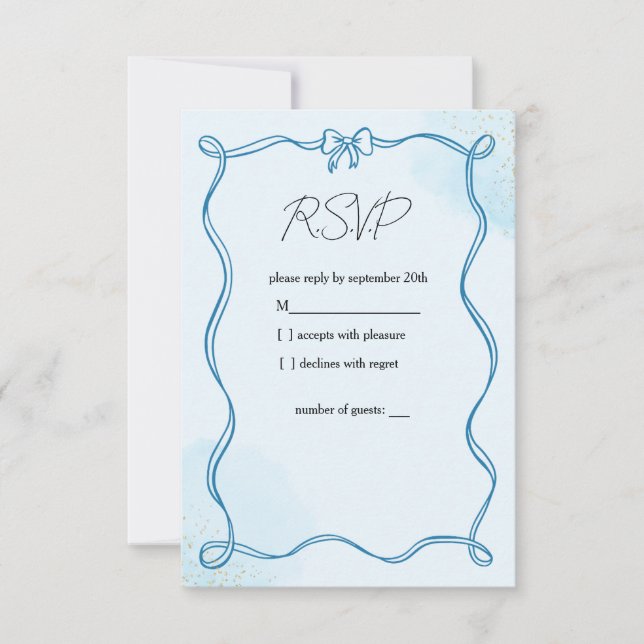 Rustik Terrakotta Blommig Bröllops-RSVP-kort OSA Kort (Framsida)