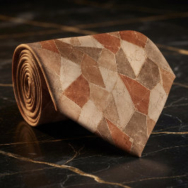 Rustik Terrakotta och Sandstensmarmor Geometrisk Slips