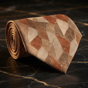 Rustik Terrakotta och Sandstensmarmor Geometrisk Slips