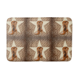 Rustik Texasstjärna Western Country Cowgirl-stövel Badrumsmatta