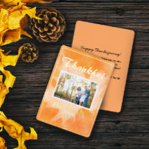 Rustik Thanksgiving för Orange av vattenfärg, fall