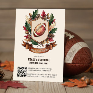 Rustik Thanksgiving med fotbollsturnering Inbjudningar