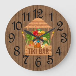 Rustik Tiki Bar Stor Klocka