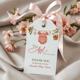 Rustik torkställning Äpple Lokalt Odlad Baby Showe Presentetikett