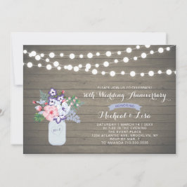 Rustik Trä 30-års Jubileumsinbjudan Inbjudningar