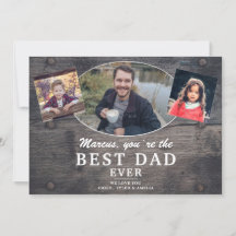 Rustik Trä Bästa Pappa Någon Sinnes Foto Fars Dag