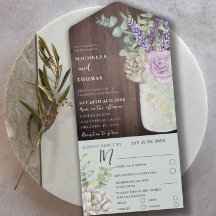 Rustik Trä & Blommig Eukalyptus Bröllop