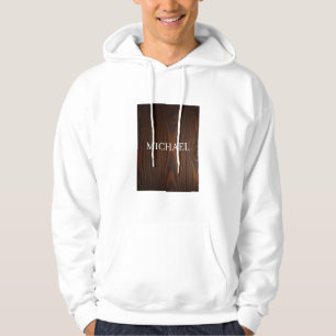 Rustik Trä Michael – Naturlig Styrka Hantverkad Hoodie