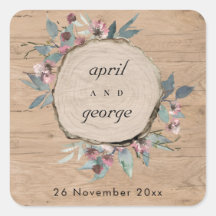 Rustik Trä Vild Pink Eukalyptus Blommig Bröllop