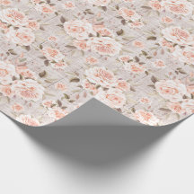 Rustik Trä & Vintage Rosor Romantisk Shabby Chic