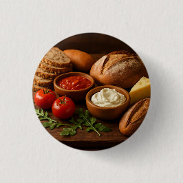 Rustik träbräda med konstnäll ost knapp