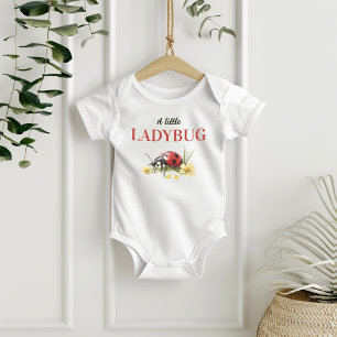 Rustik Trädgårdsdaisy Lilla Nyckelpiga Barnkalas T Shirt