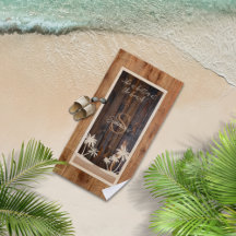 Rustik trämönster monogram