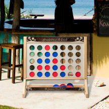 Rustik trämönster Monogram Strand