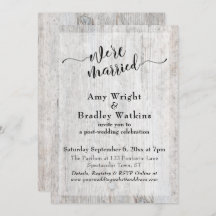 Rustik Träpåle Bröllopsfirande