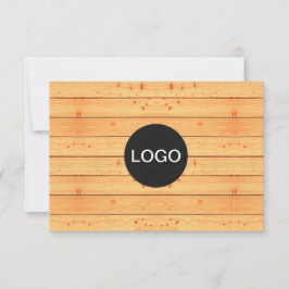 Rustik Träpresentcertifikat (Unikt Logokort)