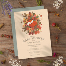 Rustik Träsklandsrävunge Baby Shower Strössel