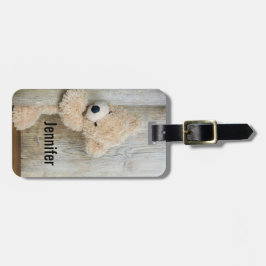 Rustik trävägg med innertak bagagebricka