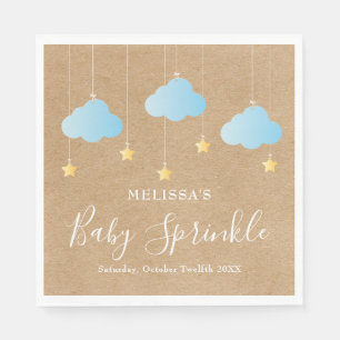 Rustik Twinkle Sprinkle Babypojke Sprinkle / Showe Pappersservett