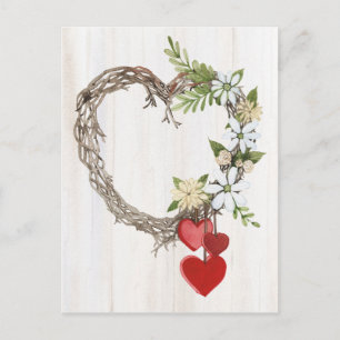 Rustik Valentine Heart WAN II Vykort