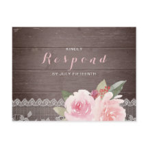 Rustik vattenfärg, blommigt vintage snöre bröllop