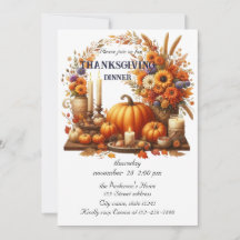 Rustik Vattenfärg för Thanksgiving Pumpa Höst
