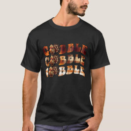 Rustik Vattenfärg för Thanksgiving Pumpa Höst T Shirt