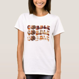 Rustik Vattenfärg för Thanksgiving Pumpa Höst T Shirt
