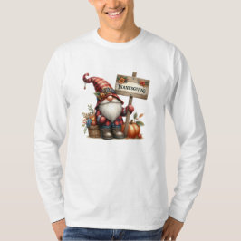 Rustik Vattenfärg för Thanksgiving Pumpa Höst T Shirt