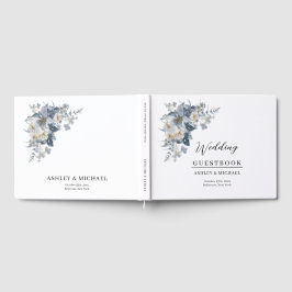 rustik vattenfärg illustration av en blomster  gästböcker