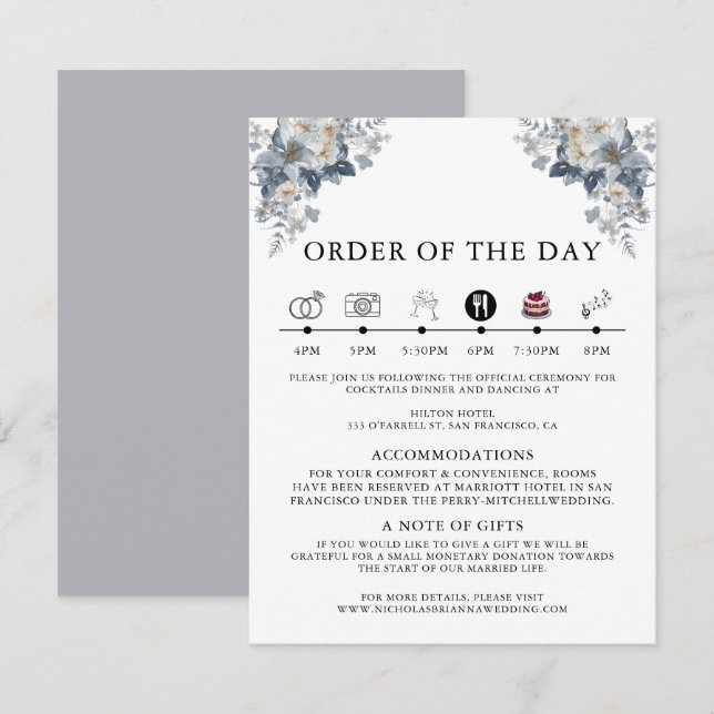 rustik vattenfärg illustration av en blomster  tilläggskort (Fram/baksida)