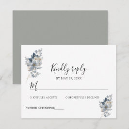 Rustik vattenfärg illustration Blomsterarrangemang OSA Kort