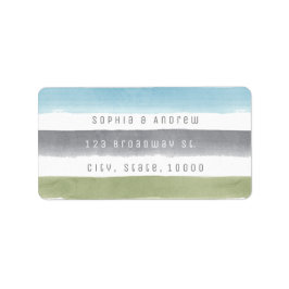 Rustik vattenfärg på rand nautisk strand bröllop adressetikett