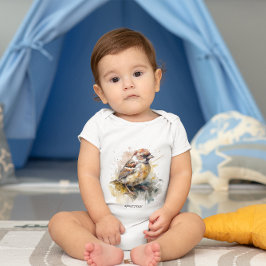 Rustik vattenfärgssparrow, anpassningsbar t shirt