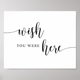 Rustik vigselpussel gästbokskylt poster