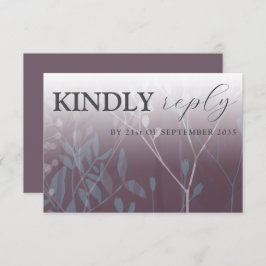 Rustik Vild Grasses Mörk Plum OSA Bröllop