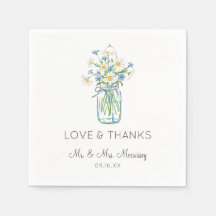 Rustik vildblomma murar kärlek och tack