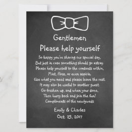 Rustik Vintage Chalkboard-utseendet Bröllop Basket
