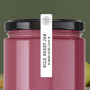 Rustik Vintage Enkel Logotyp Livsmedels- och Burk- Klistermärke