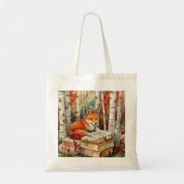 Rustik Vintage Fox Bokar Woodland hösten Tygkasse