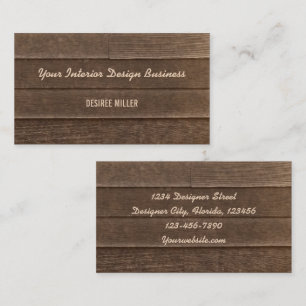 Rustik Vintage Land Sepia Wood Grain Struktur Visitkort