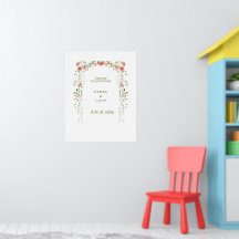 Rustik Vintage Rosenskära Blommig Båge Bröllop