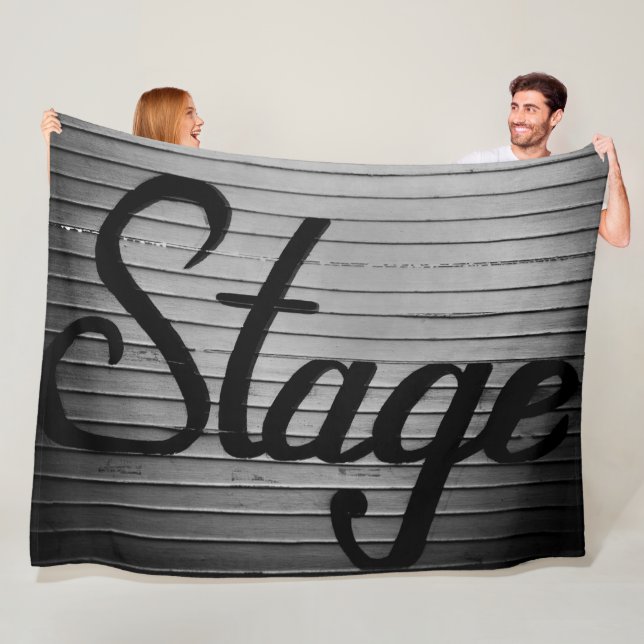 Rustik Vintage-signatur för Stage Fleecefilt (På plats)