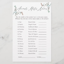 Rustik vinterbröllopslek med grönska