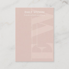 Rustik  Visning med fet monogram hairclips Pin  Visitkort